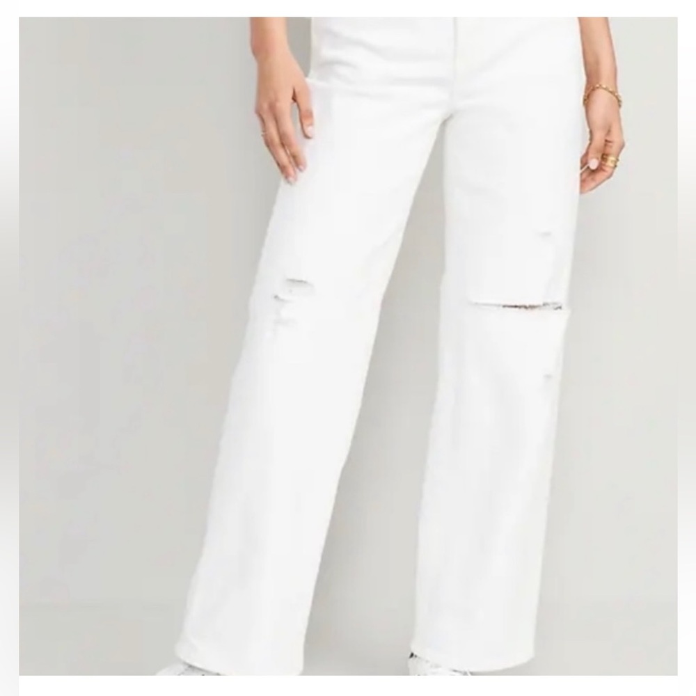 Old Navy Extra High-Rise Sky-Hi Wide Leg Denim